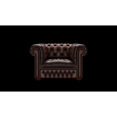 Linwood fotel standard bőrrel - Antique Brown színben