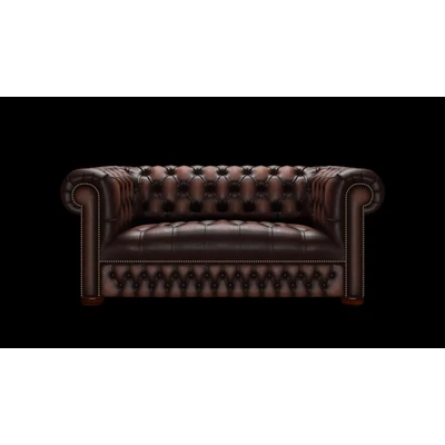 Linwood 2-személyes kanapé standard bőrrel - Antique Brown színben