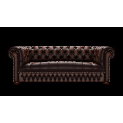 Linwood 3-személyes kanapé standard bőrrel - Antique Brown színben