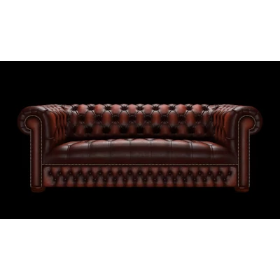 Linwood 3-személyes kanapé standard bőrrel - Antique Chestnut színben