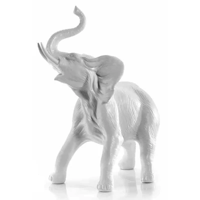 Elephant ceramic sculpture, with original Swarovski crystals.