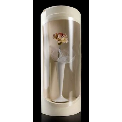 Giulia ceramic vase with 1 rose.