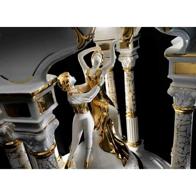 Ceramic pavilion (tower) Pantheon, rotatable/movable, with built-in lighting.
