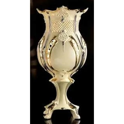 Large ceramic lamp, with 3 bulbs.