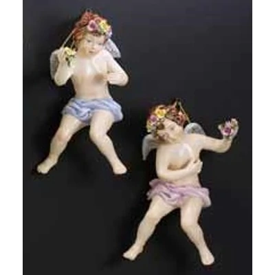 Suspended ceramic angel.