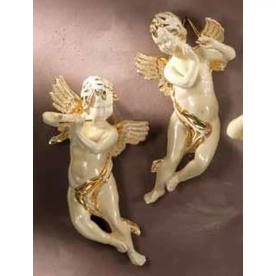 Suspended ceramic angel.