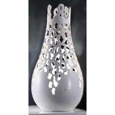 Ceramic lamp large, with built-in lighting (3 pcs) with glass.