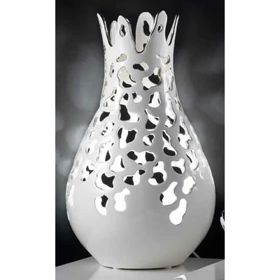 Medium size ceramic lamp, with built-in lighting (3 pcs) without glass.