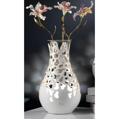 Medium size ceramic lamp, with built-in lighting (3 pcs) without glass.