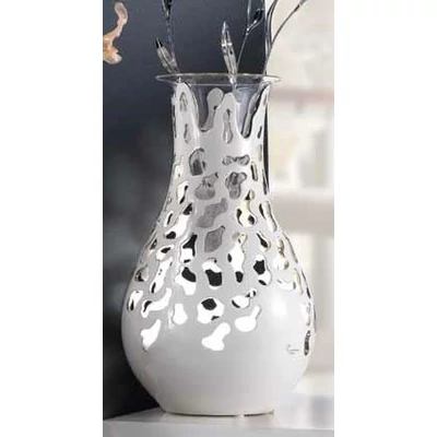 Medium size ceramic lamp, with built-in lighting (3 pcs) without glass.