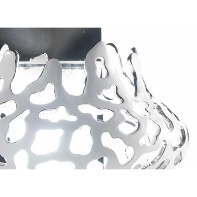 Short ceramic lamp with built-in lighting (3 pcs) with glass.
