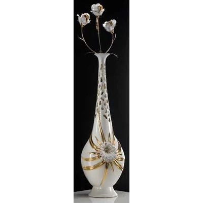 Large ceramic vase, with original Swarovski crystals.