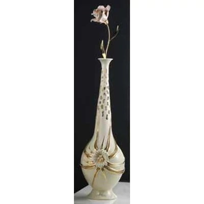 Small ceramic vase, with original Swarovski crystals.