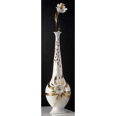 Small ceramic vase, with original Swarovski crystals.