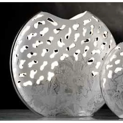 Medium size ceramic lamp, with original Swarovski crystals.