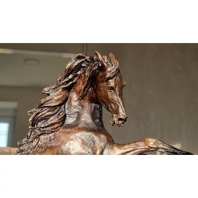 Wild horse bronze sculpture