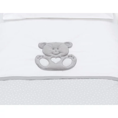 Charly crib - white-grey