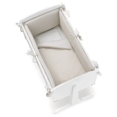 Ninna crib - white-grey