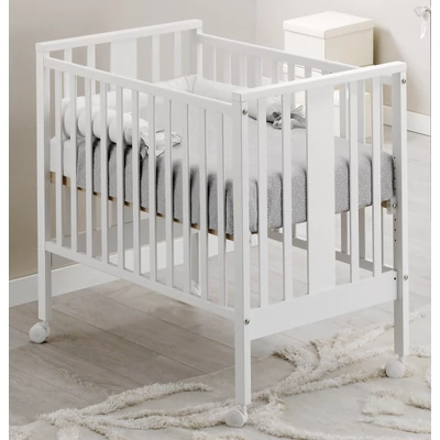 Mini crib - white