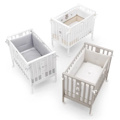 Mini Charly crib - white-grey