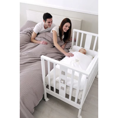 Mini Charly crib - white-grey