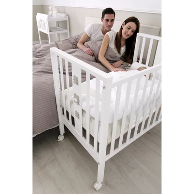 Mini Charly crib - white-grey
