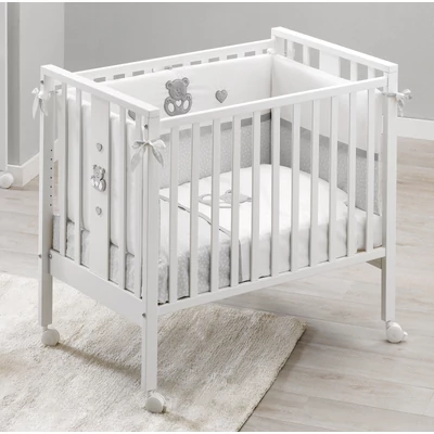 Mini Charly crib - white-grey