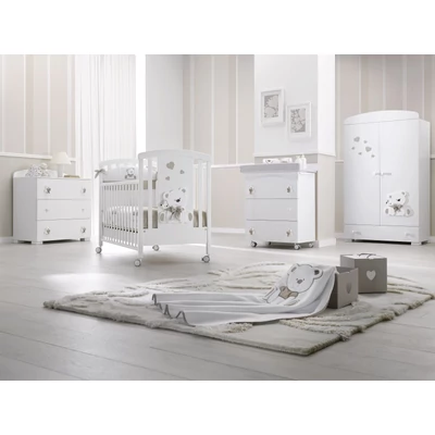 Tato 2-doors cabinet - white-grey