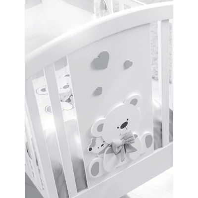 Tato crib - white-grey