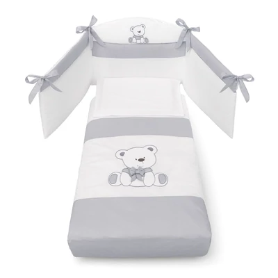 Tato crib - white-grey