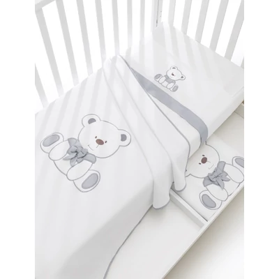 Tato crib - white-grey