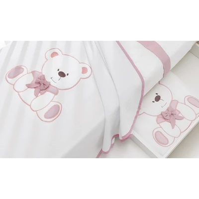 Tato crib - white-pink