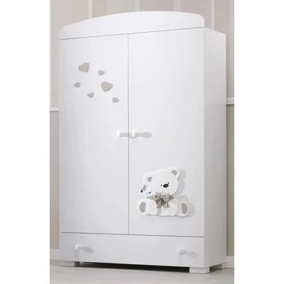 Tato 2-doors cabinet - white-sand color