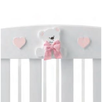 Tato crib - white-pink