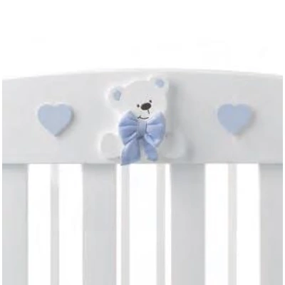 Tato crib - white-light blue