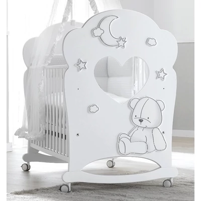 Stella Oblo crib - white-grey