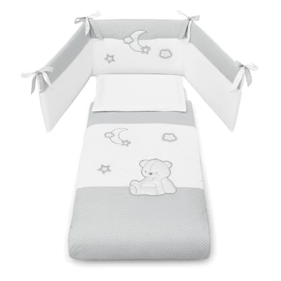 Stella crib - white-grey