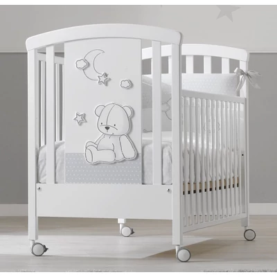 Stella crib - white-grey