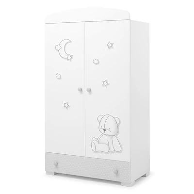 Stella 2-doors cabinet - white-grey