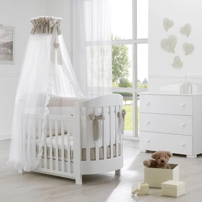 Ariel crib - white-sand color