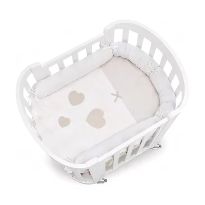 Cradle/Crib, Convertible, Adjustable Height, Titanium – ER Sweet