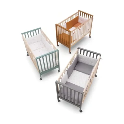 Cradle/Crib, Convertible, Adjustable Height, Sage Green – ER Evolution