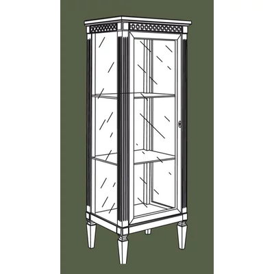 Edera 1-door small display cabinet