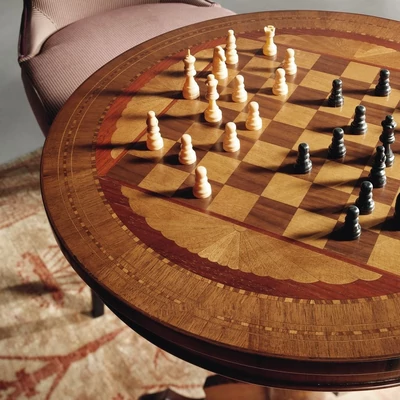 Classic Dama kerek kisasztal