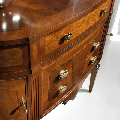 Classic 2-doors buffet chest of drawers with 3 drawers