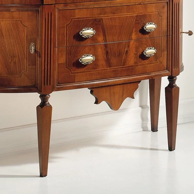 Classic 2-doors buffet chest of drawers with 3 drawers