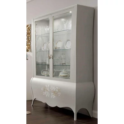 Romantic 2-doors display cabinet