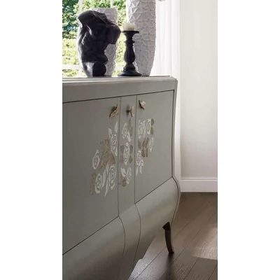 Romantic 2-doors buffet chest of drawers with 1 drawer