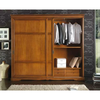Harmony 2-sliding doors wardrobe closet with glass
