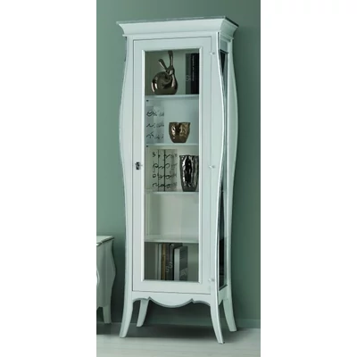 Retro 1-ajtós vitrines szekrény (jobbra vagy balra nyíló)